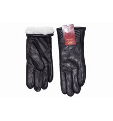 Women's gloves long leather...
