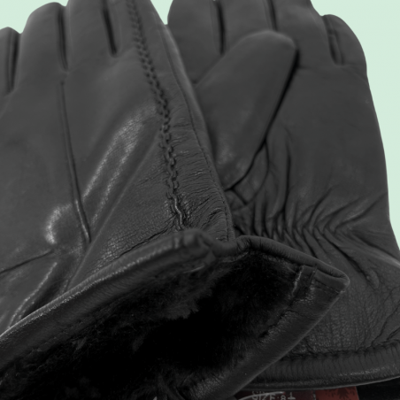 Skórzane rękawiczki damskie F9