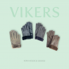 Winter Gloves for Men / Leather with Faux Fur Cuff