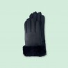 Winter Gloves – Leather with Faux Fur Cuff for Women