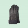 Winter Gloves – Leather with Faux Fur Cuff for Women
