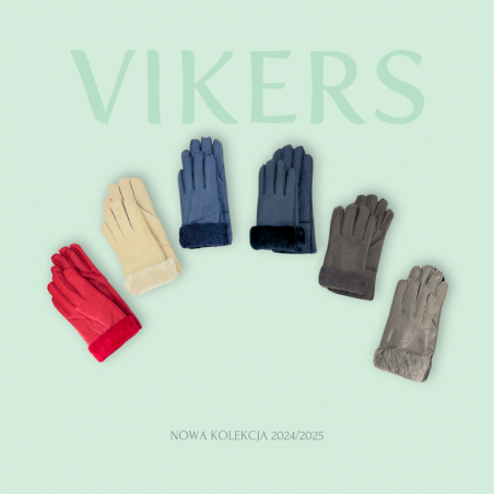 Winter Gloves – Leather with Faux Fur Cuff for Women