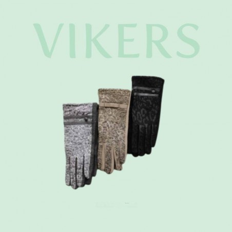 Women's fabric gloves F32 - Wholesale