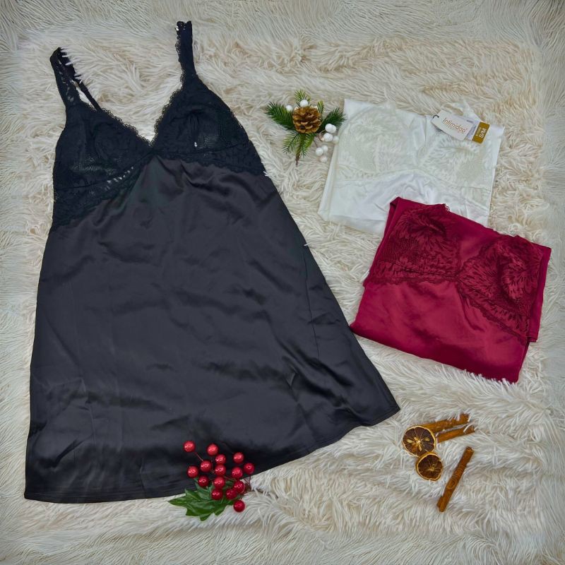 Nightshirt 31102Q - light, feminine and delicate. Perfect for your lingerie range. Available from our lingerie wholesaler.