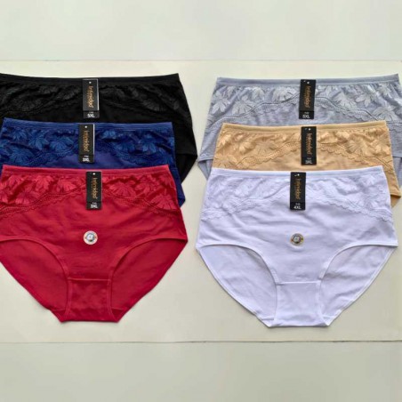 Intimidao Cotton Panties 1122 - Wholesale panties with large sizes available 3XL-5XL