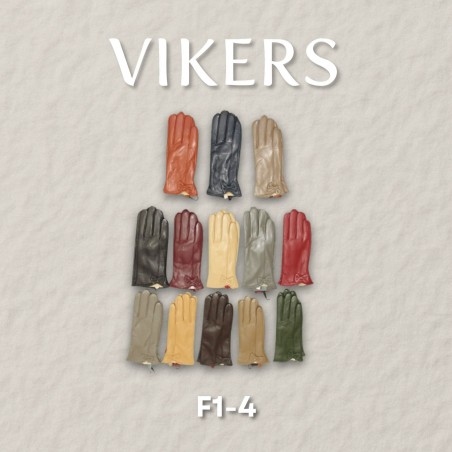 VIKERS F1-4 women's gloves - classic, leather, elegant, colourful - wholesale