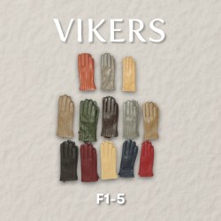 VIKERS women's gloves F1-5 - natural leather, wholesale, winter models
