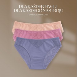 Intimidao 2337 - women's cotton panties with lace | Anfen.eu lingerie wholesaler