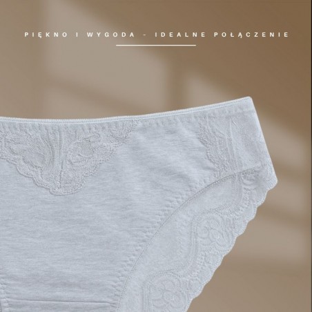 Intimidao 2337 - women's cotton panties with lace | Anfen.eu lingerie wholesaler