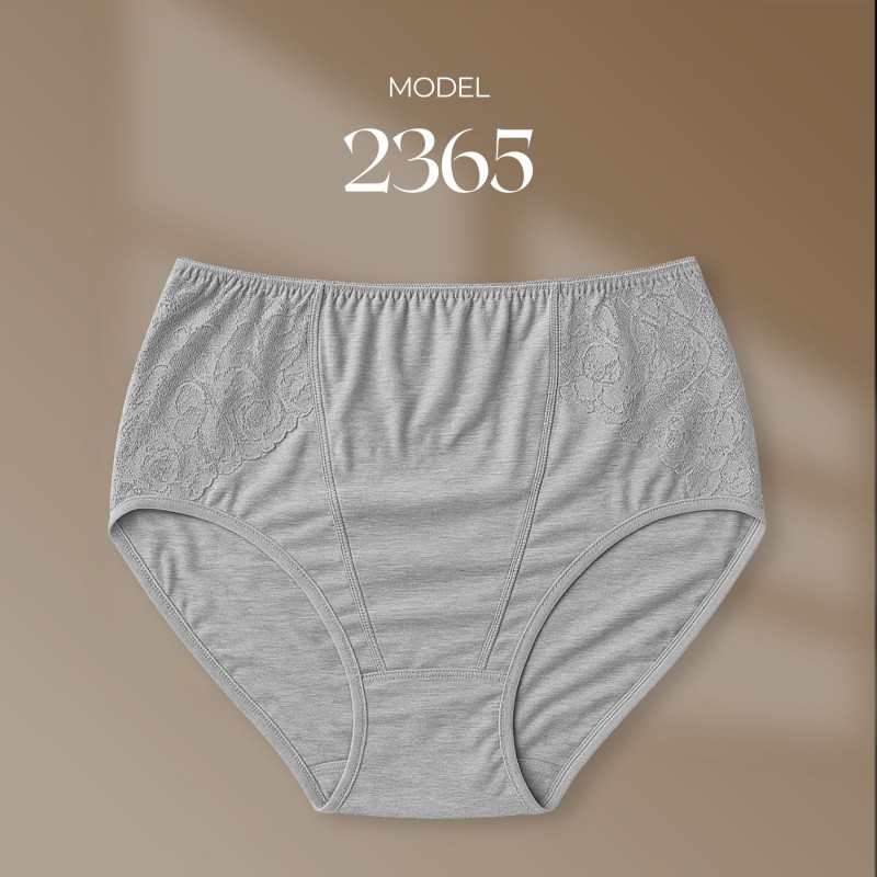 Intimidao panties 2365 - classic cotton panties with lace - plus size | Wholesale lingerie Anfen.eu