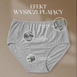 Majtki Intimidao 2365 – klasyczne figi bawełniane z koronką - plus size | Hurtownia bielizny Anfen.eu