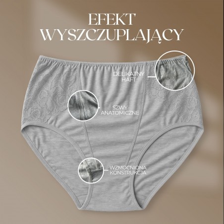 Majtki Intimidao 2365 – klasyczne figi bawełniane z koronką - plus size | Hurtownia bielizny Anfen.eu