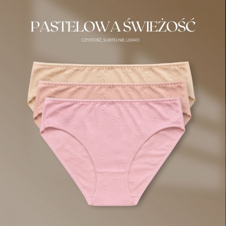 Intimidao Q760S panties - women's BIO Cotton Premium panties with delicate stripe pattern | Anfen.eu lingerie wholesaler