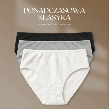 Intimidao Q760S panties - women's BIO Cotton Premium panties with delicate stripe pattern | Anfen.eu lingerie wholesaler