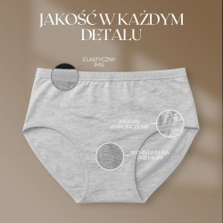 Majtki Intimidao Q719S – gładkie figi damskie BIO Bawełna Premium w pastelowych kolorach | Hurtownia bielizny Anfen.eu