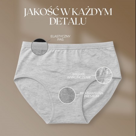 Majtki Intimidao Q719S – gładkie figi damskie BIO Bawełna Premium w pastelowych kolorach | Hurtownia bielizny Anfen.eu