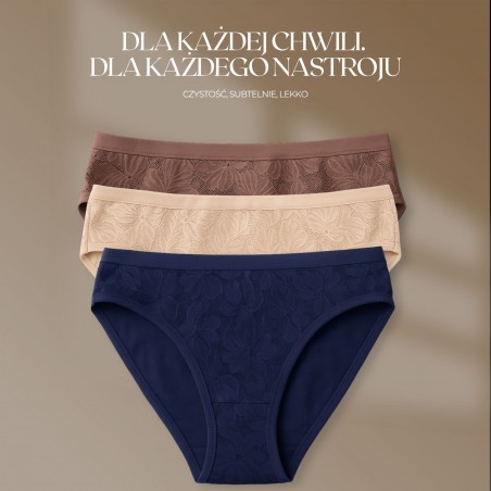 Majtki Intimidao 2353 – figi damskie z koronkowym wzorem i bawełny premium | Hurtownia bielizny Anfen.eu