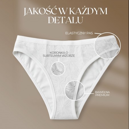 Majtki Intimidao 2353 – figi damskie z koronkowym wzorem i bawełny premium | Hurtownia bielizny Anfen.eu