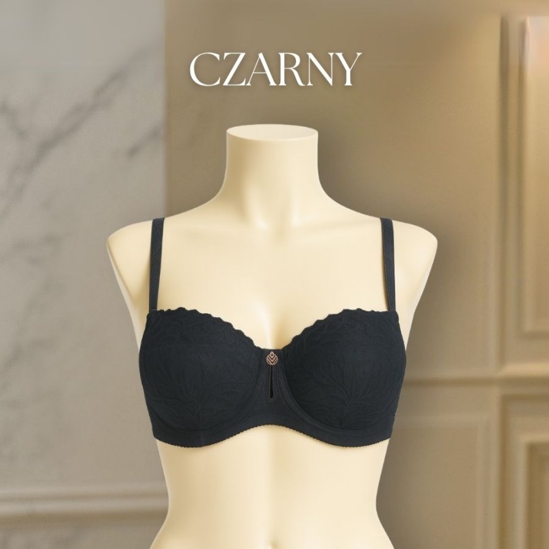 Anfen 25-001D bra - bardot with detachable straps and lace pattern | Anfen.eu lingerie wholesaler