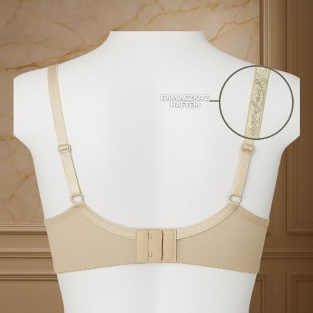 Anfen 24-054D bra - lace bra with premium trim and gold details | Anfen.eu lingerie wholesaler - Back