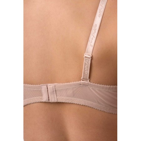 Biustonosz Anfen 25-001D – bardotka z odpinanymi ramiączkami i koronkowym wzorem | Hurtownia bielizny Anfen.eu