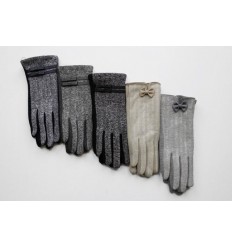 Women's fabric gloves F31 - Wholesale