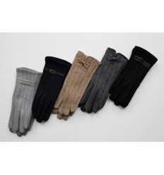 Women's fabric gloves F22 - Wholesale