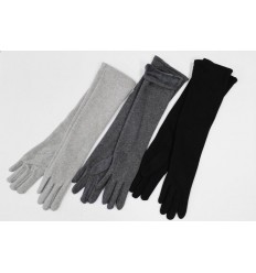 Women's long cotton gloves F25 - Wholesale